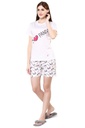 evolove Prism Pink Round Neck Watermelon print Women's (Pajama set), (Prism Pink &amp; Cameo Green)